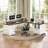 69" Farmhouse L Shaped Executive Desk with Drawers, Home Office  Corner Computer Desk with Charging Station and Monitor Stand-114236118