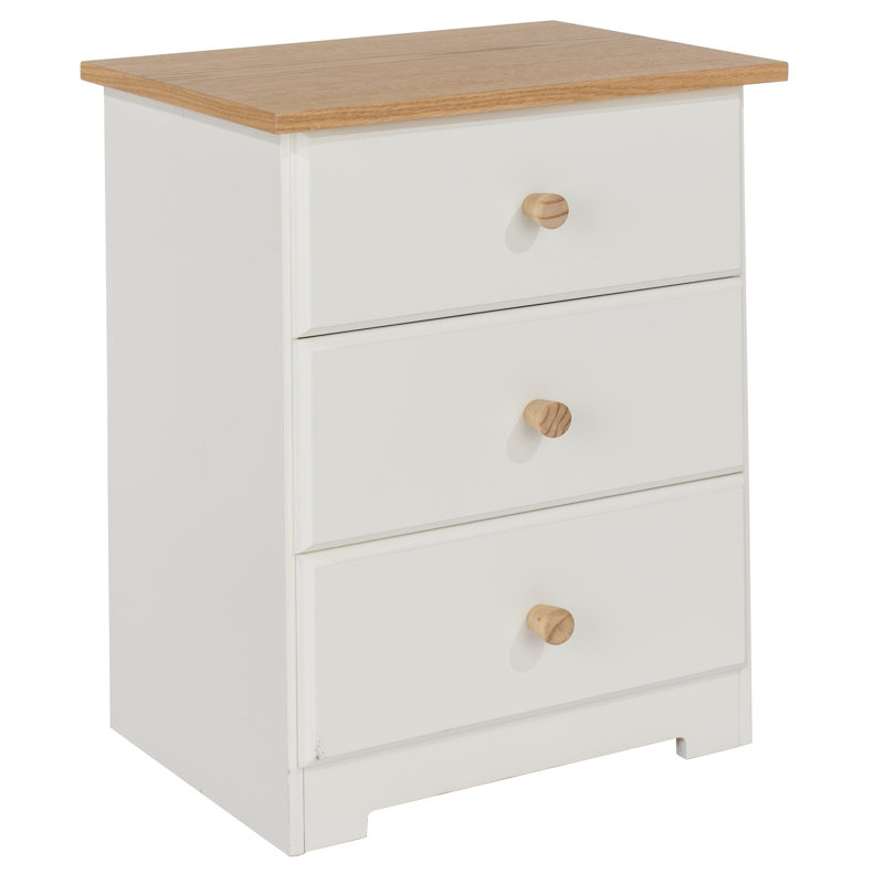 White Wooden 3 Piece Bedroom Set