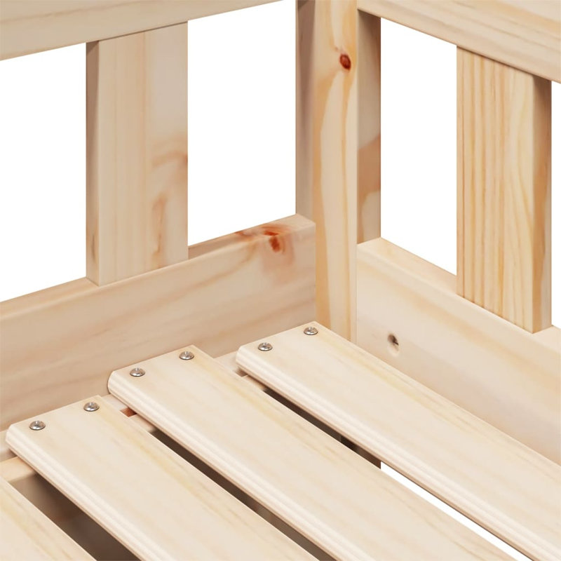 Rojerio Solid Wood with Trundle, Single (3'), Natural