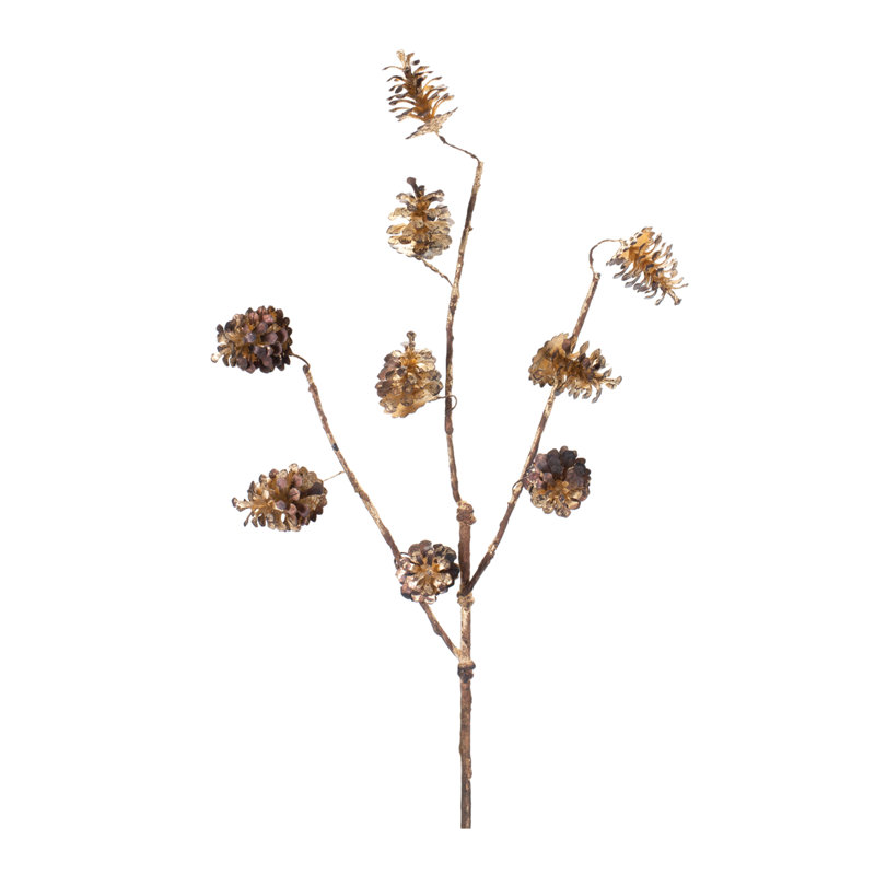 Tiges de pomme de pin, H 29 po x l 2 po x P 14 po, Brun