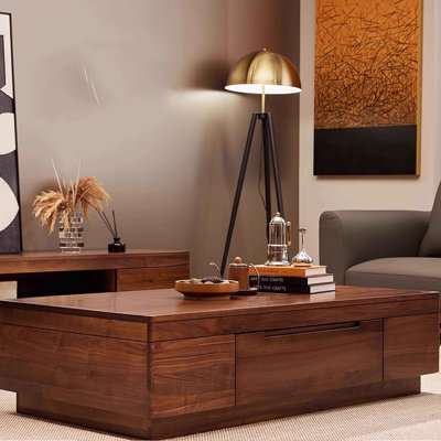 Table basse en bois de noyer