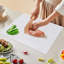 Large Non-Slip  L  Shape Pastry Board Stainless Steel Chopping Board