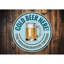 Plaque en aluminium «Cold Beer Here»-58550812