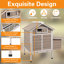 Outdoor Wooden Chicken Coop with Nesting Box and Ramp, Weatherproof Hen House with Predator-Safe Locks, Slide-Out Waste Tray & Elevated Base, Large-974672467
