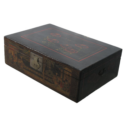 Asian Classic Solid Wood Accent Trunk