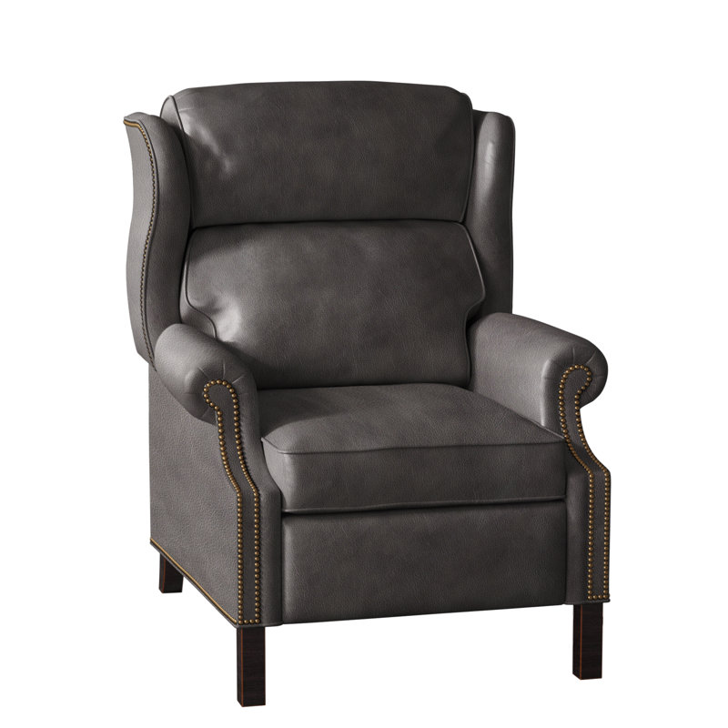 Fauteuil inclinable présidentiel, Naturel français, Plantation, Cuir véritable Outsider Raven