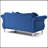 Cozy Transitional Flared Arm Loveseat-1611244350