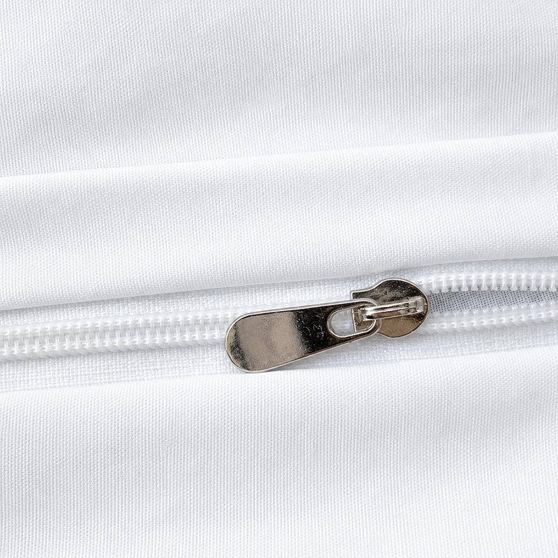 Ensemble de housse de couette brodée en cœur avec taies d'oreiller (sans rembourrage), ensemble de literie en microfibre douce, édredon blanc, fête des mères