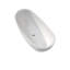 Baignoire autoportante ovale double en acrylique blanc Fslefay 66 po avec trop-plein