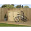 6 Ft. W x 3 Ft. D Tongue and Groove Pent Wooden Bike Shed