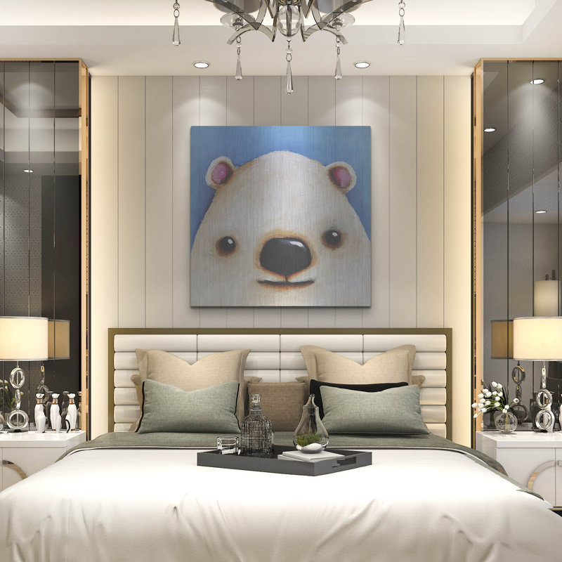 "L'ours polaire" par Lucia Stewart, H 36 po x l 36 po