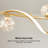 6-Light Led Linear Kitchen Island Lighting In Gold With Glass Globe Shade Dimmable-576936281-576936286