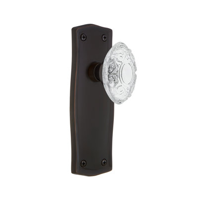 Prairie Plate with Crystal Victorian Knob
