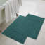 Nora Cotton Terry Solid Absorbent Thick Checkered Washable Bath Mat Set Of 2-105971381