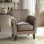 Chaises d'appoint de confort, chaise cloutée moderne en tissu de 31 pouces pour la maison