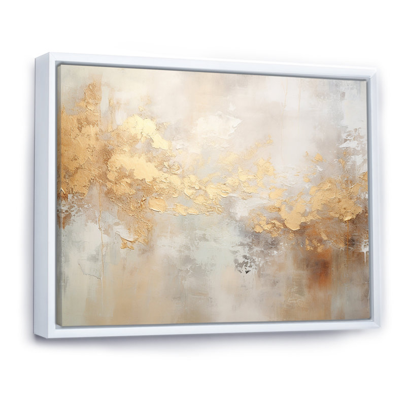 «Elegant Sky Whispers V», reproduction sur toile, Cadre flottant blanc, H 12 po x l 20 po x P 1 po