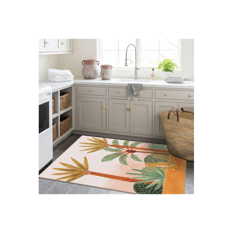 Tapis à motif tissé à motif tressé lavable à la machine Sun Collection, Tapis de couloir 3 pi 3 po x 9 pi 10 po