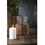 Vase / bougeoir avec base en osier