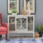 Melrose Glass Door Accent Cabinet with Adjustable Shelf-1469512042