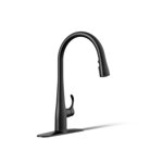 Kohler Simplice Single Handle Pull Down Kitchen Sink Faucet with Three-Function Pull Down Sprayer