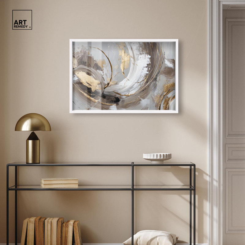 Décoration murale bohème «Gateway of Texture II» par Art Remedy, cadre blanc, 30 x 20, Cadre blanc, H 21 po x l 31 po