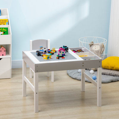 Abiorn Kids 2 Piece Rectangular Play Or Activity Table and Chair Set
