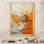 Échos orange et beiges de formes modernes I - Décoration murale peinture abstraite