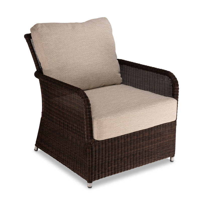 Stafani Outdoor Lounge Chair, Brown