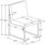Damine Fabric Upholstered Metal Side Chair