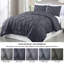 Microfiber Solid No Pattern Colour Duvet Cover Set with Pillowcases-123168099-123168096