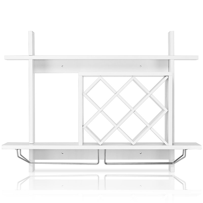 Nault Wall Mounted Wine Bottle Rack in