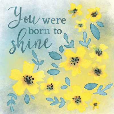 Shine With Flowers - Wrapped Canvas Print