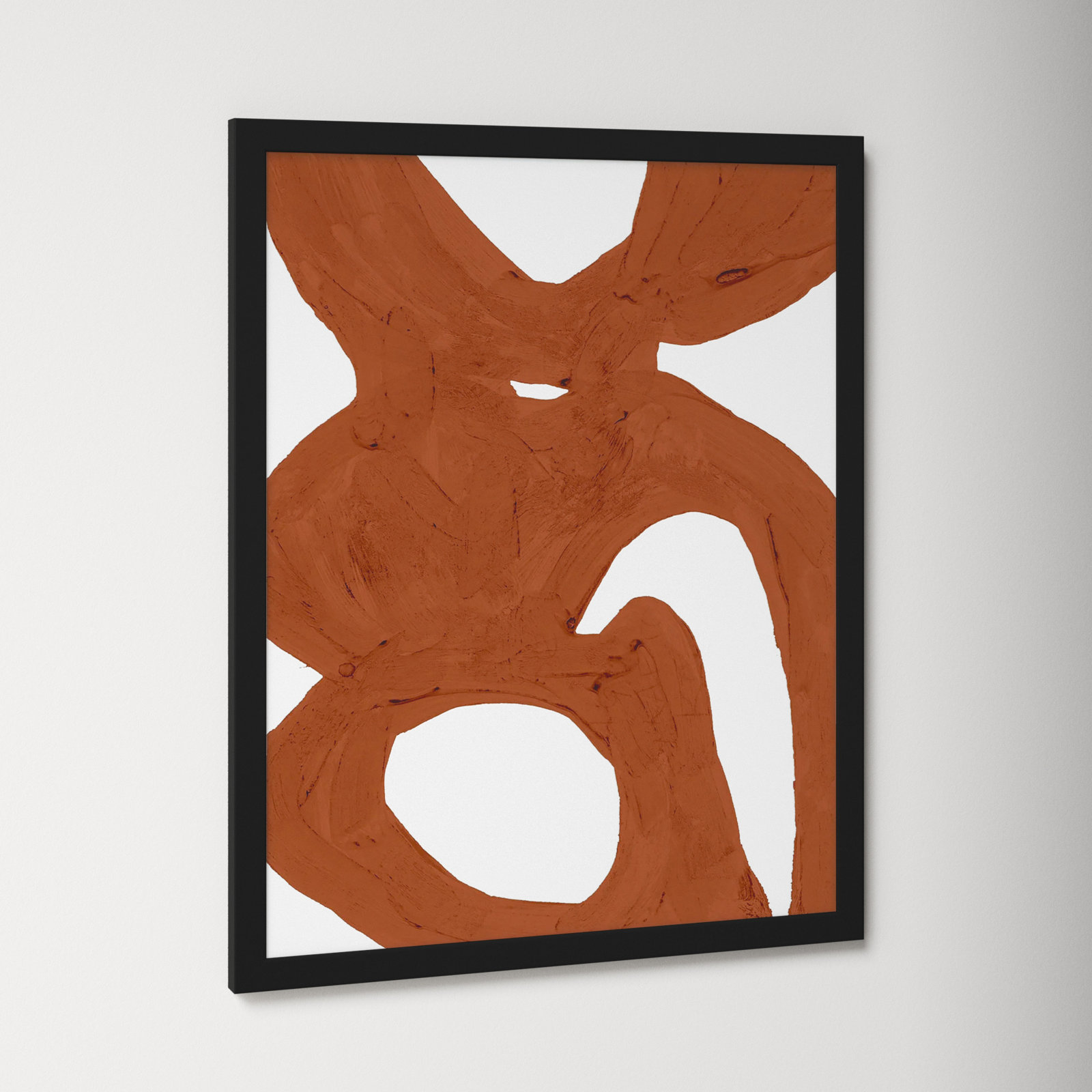 Goodall "Copper Harmony 1" Print, Black Framed, 38" H x 30" W x 1.25" D