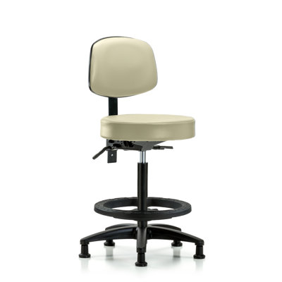 Sybil High Bench Height Adjustable Lab Stool by Symple Stuff