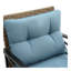 Ensemble de canapé de conversation modulaire 4 pièces pour patio - ensemble de canapé d'angle pour l'extérieur avec osier en rotin KD.