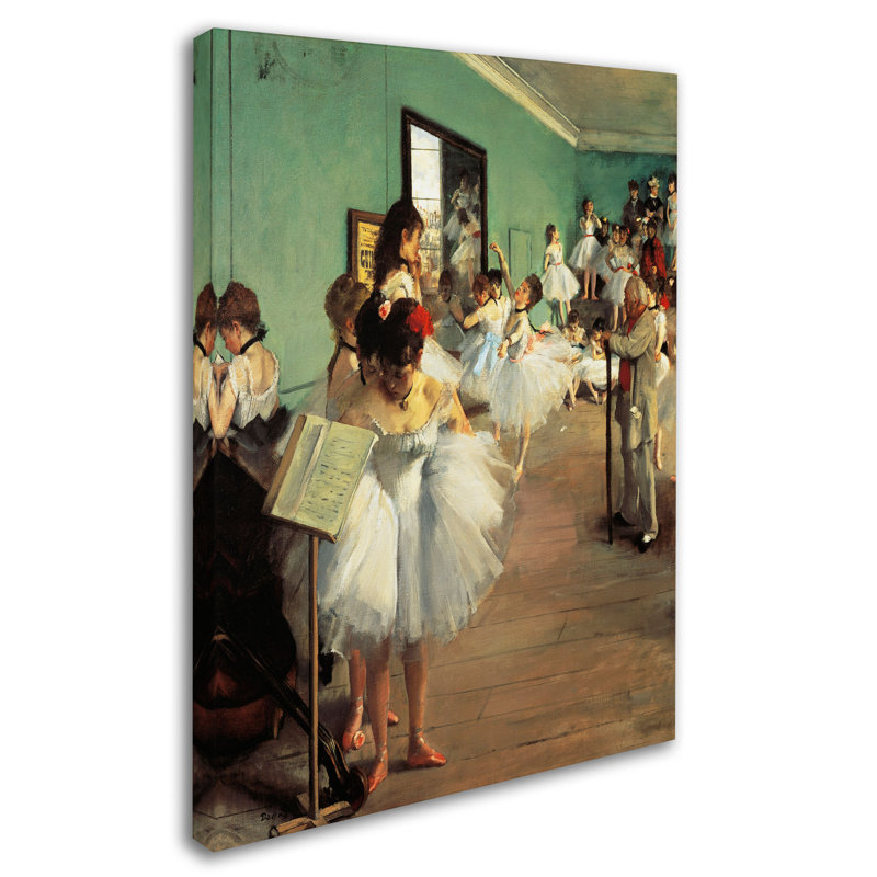 «Dance Examen 1873-74» par Edgar Degas, reproduction sur toile, Canevas, H 24 po x l 18 po x P 2 po