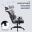 Chaise de travail ergonomique avec appui-tête Manraaj