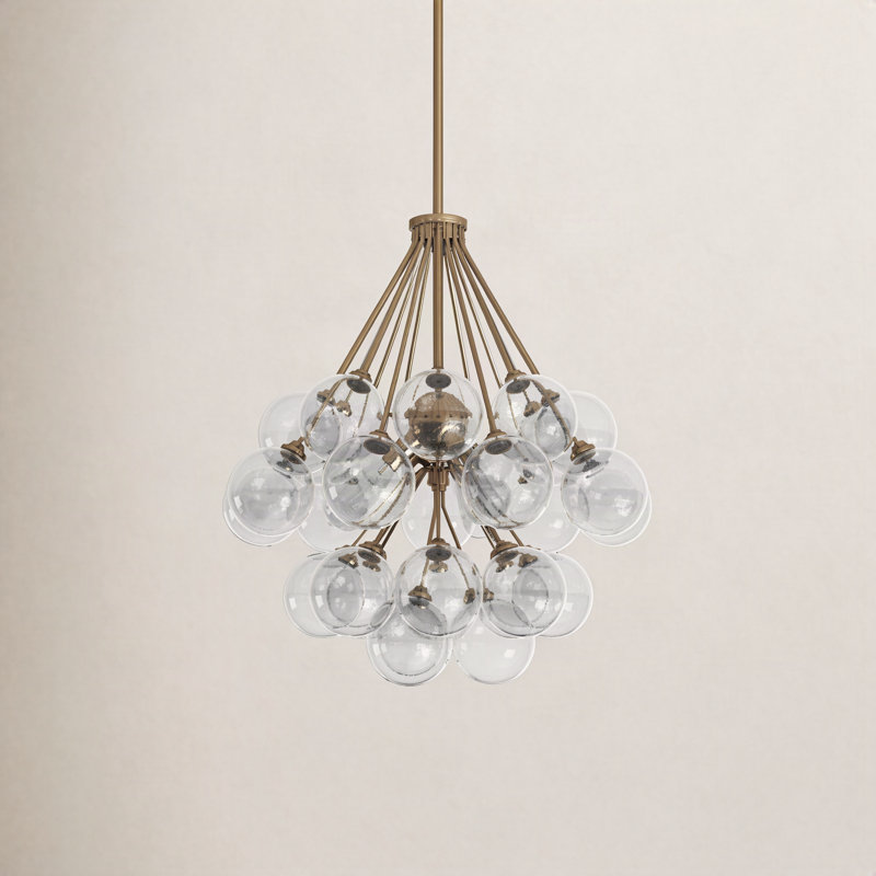 Logan 3-Light Chandelier, Bronze satiné