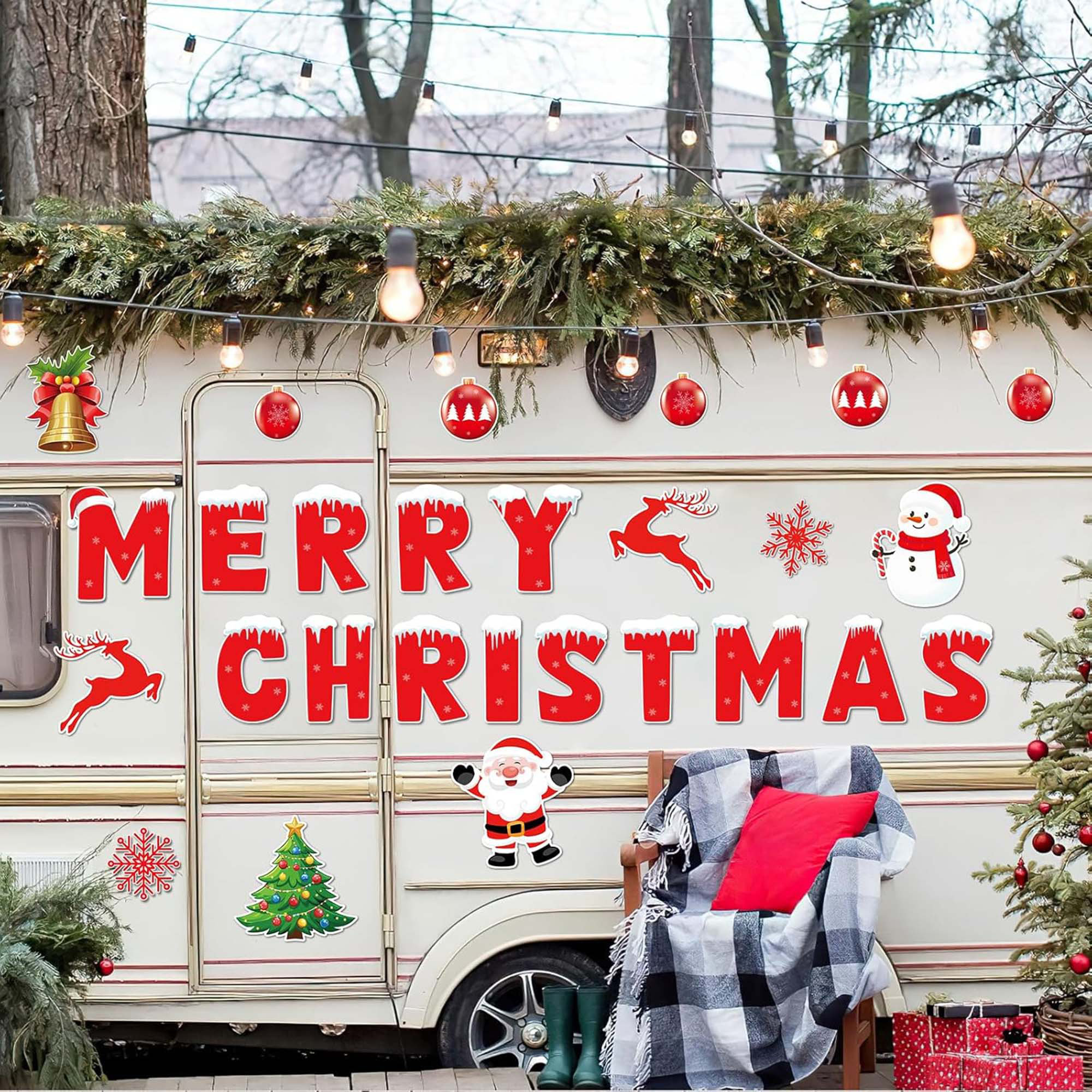 Aimant De Frigo Cheval - MERRY CHRISTMAS - Multicolore - Neuf - M609