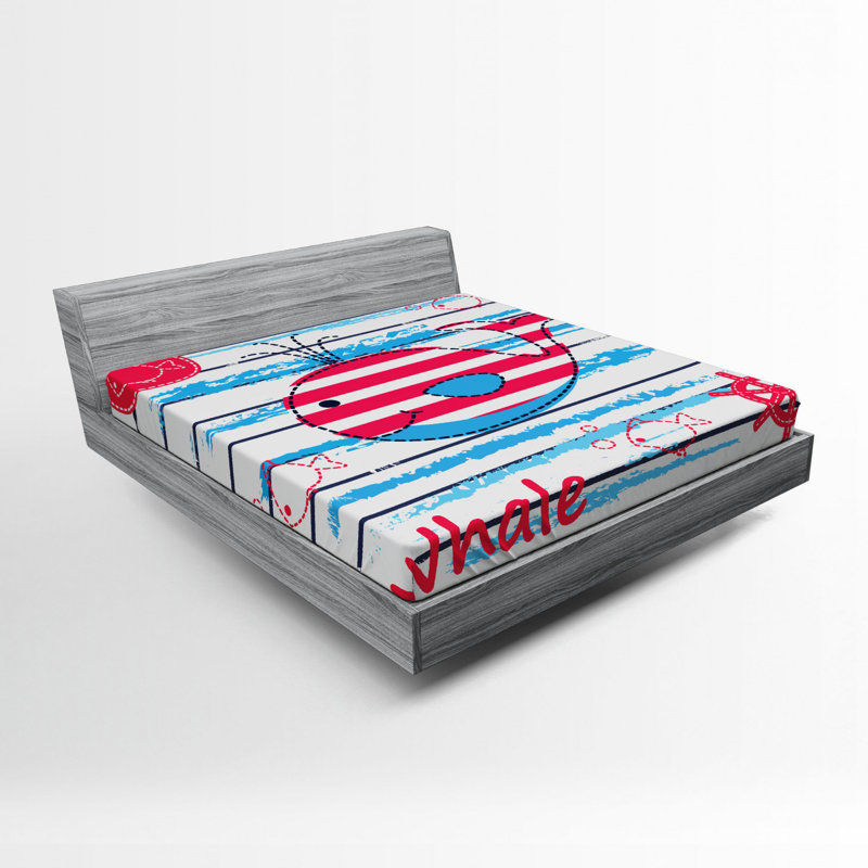 Microfiber Striped Fitted Sheet, Queen Fitted Sheet