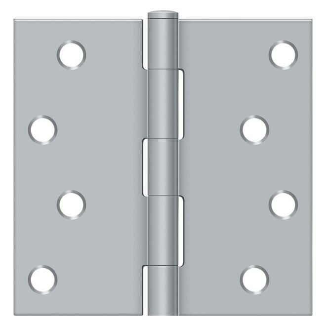 4" H x 4" W Butt/Ball Bearing Single Door Hinge Deltana 