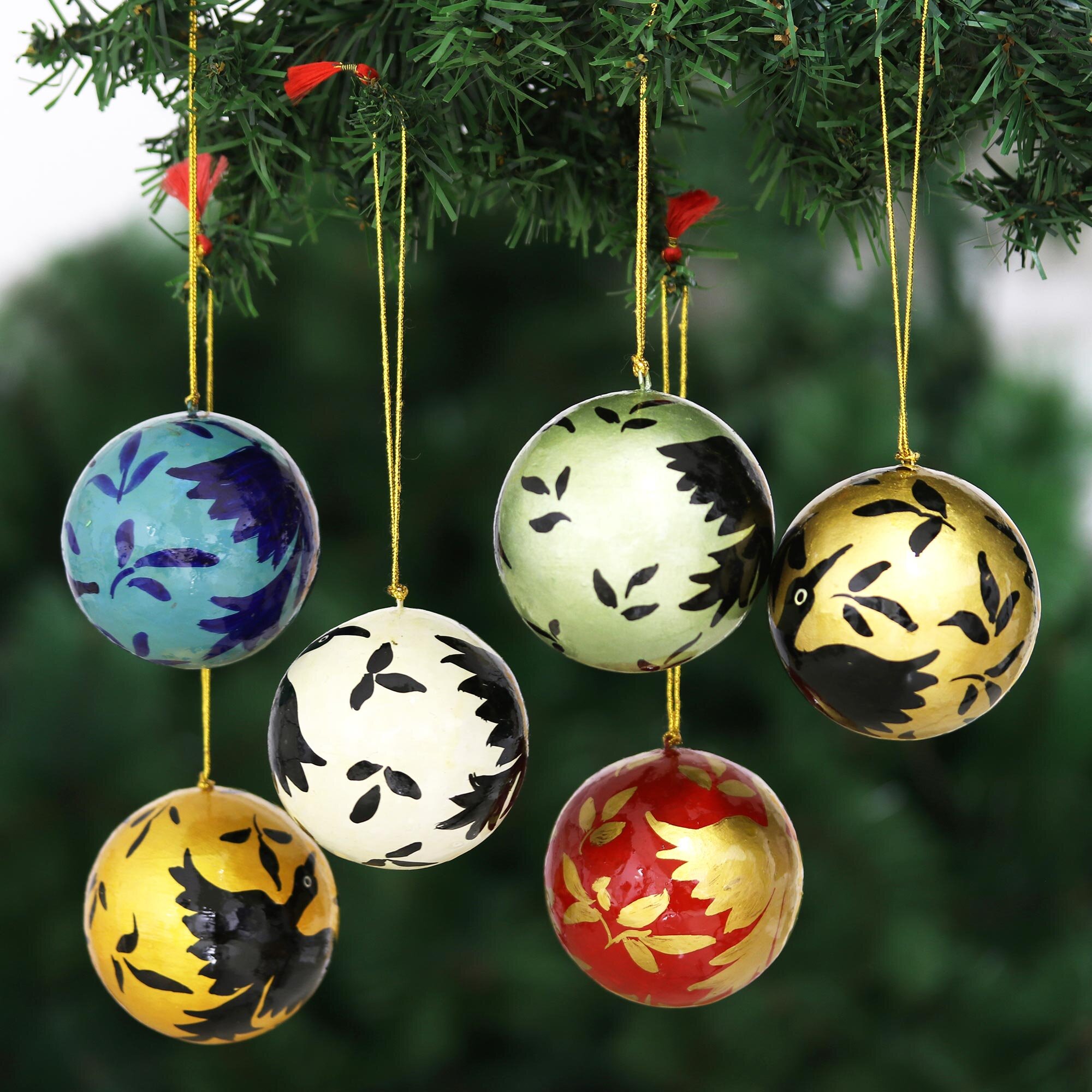 Ornament Advent: Day 11 Foil and Scrapbook Paper Ball