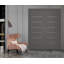 Double porte intérieure avec panneau en bois manufacturé et verre givré Alba-98495343-98495346-99276664