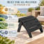 Pouf Adirondack pliable d'extérieur en HIPS, repose-pieds résistant aux intempéries pour terrasse, porche ou balcon-1002281323