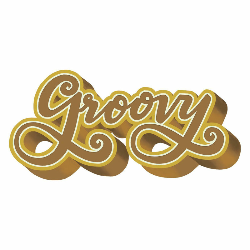 Adhésif décoratif Groovy
