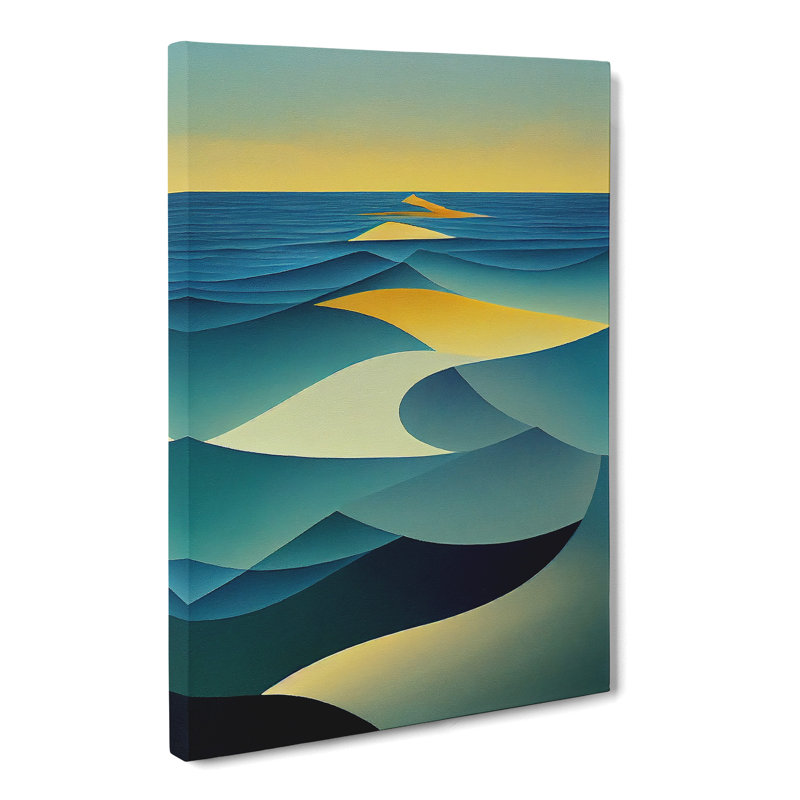 Seascape Abstract Vol.9 - Wrapped Canvas Print, 50cm H x 35cm W x 3cm D