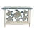 COTTAGE/TIDE IRON RECTANGLE SOFA TABLE WITH TURTLE ACCENT