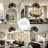 Lucian Rattan Flush Mount – Rattan & Black Sculptural 1-Light Plug-In or Hardwired Handwoven Dimmable Ceiling Light for Living Room or Hallway in Boho, Transitional, and Modern Style-123293509
