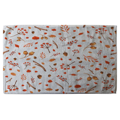 Cotton Floral Waffle Kitchen Towel