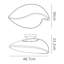 Dockrey White 23.2cm H Integrated LED Outdoor Flush Mount